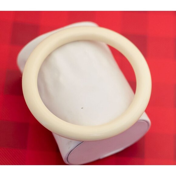 Vintage Boho Beige Bangle Bracelet by Avon 8 Inches - O14 - Picture 2 of 3